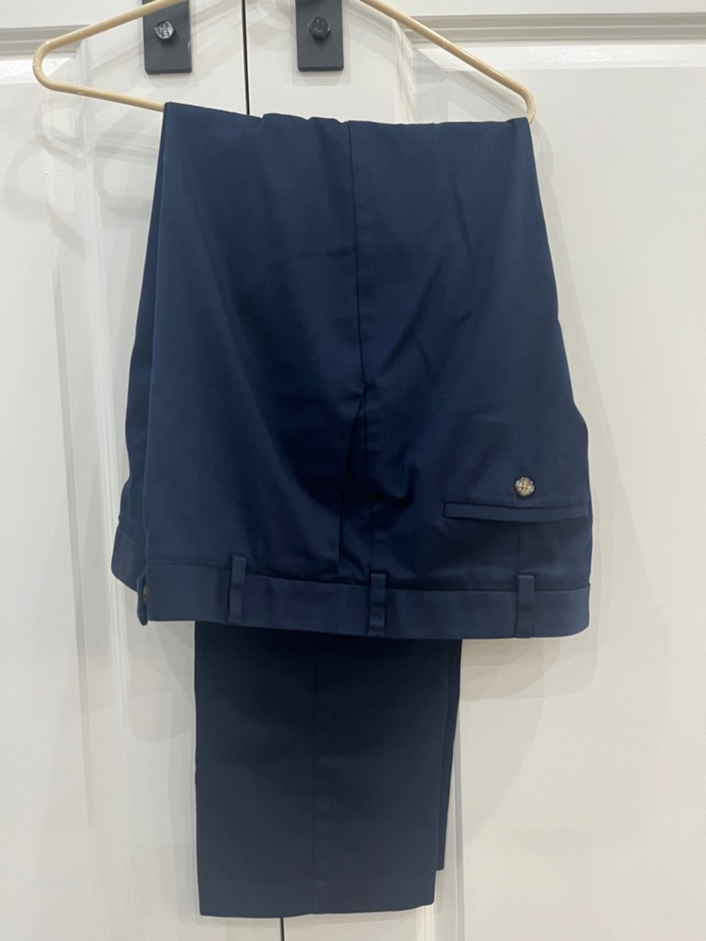 Roundtree & Yorke Navy Men's Dress Pants